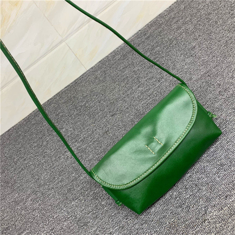 Italy Cowhide Leather Shoulder Bag | Small Vintage Shoulder Bag | Natural Leather Purse | Handmade Leather Bag | Gift for Her