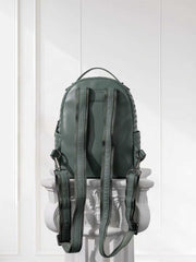 Italy Lambskin Leather Small Backpack, Hand Woven Leather Backpack, Designer Bag, Leather Quilted Elegant Shoulder Bag, Classic Backpack