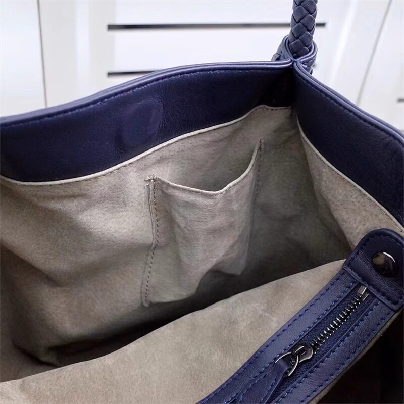 Italy Lambskin Leather Tote, Large Intrecciato Leather Bag, Classic Elegant Tote in Trendy, Designer Bag, Gift to Her