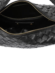 Lambskin Knotted Intrecciato Leather Handbag(3 Sizes), Handcrafted Premium Quality Genuine Leather Handbag, Daily Fashion Lady Tote Bag, Designer Bag