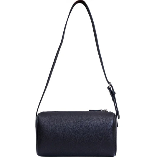 Lambskin Leather Boston Bag Mini Designer Bag, Leather Box Bag, Classic Leather Handbag, Minimalist Genuine Leather Purse