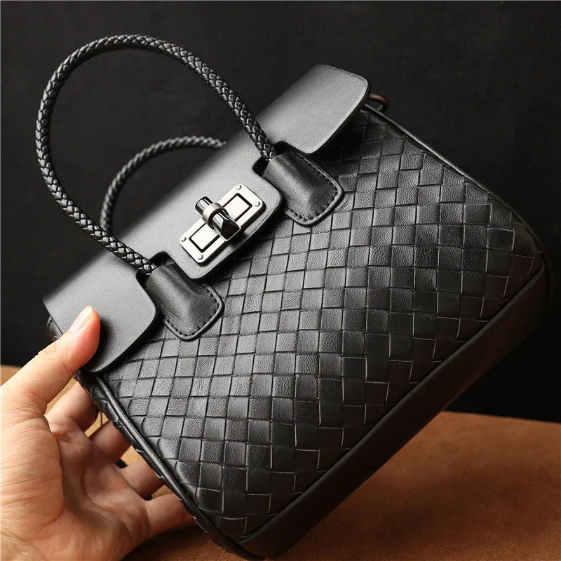 Lambskin Leather Shoulder Bag Handwoven, Small Designer Bag,  Woven Purse Women Classic bag Crossbody Luxury Bag, Birthday Gift For Her