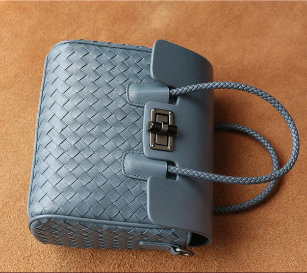 Lambskin Leather Shoulder Bag Handwoven, Small Designer Bag,  Woven Purse Women Classic bag Crossbody Luxury Bag, Birthday Gift For Her