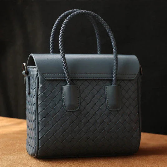 Lambskin Leather Shoulder Bag Handwoven, Small Designer Bag,  Woven Purse Women Classic bag Crossbody Luxury Bag, Birthday Gift For Her