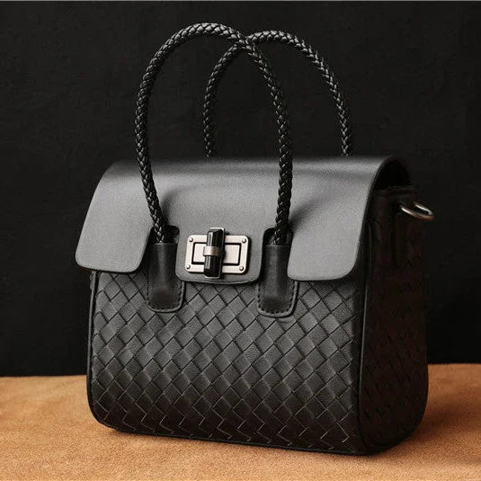 Lambskin Leather Shoulder Bag Handwoven, Small Designer Bag,  Woven Purse Women Classic bag Crossbody Luxury Bag, Birthday Gift For Her