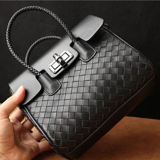 Lambskin Leather Shoulder Bag Handwoven, Small Designer Bag,  Woven Purse Women Classic bag Crossbody Luxury Bag, Birthday Gift For Her