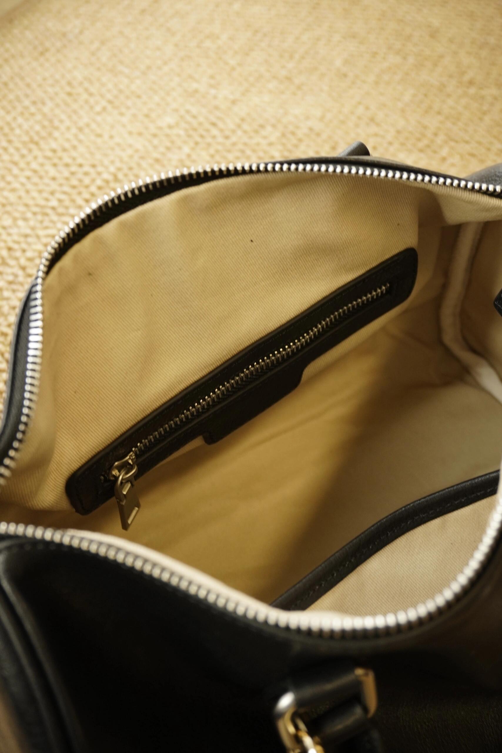 Large Cowhide Leather Boston Bag, Vintage Matte Leather Crossbody & Commuter Satchel with Sheep Charm