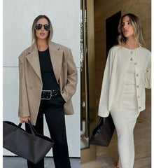 Large Genuine Leather Women's Tote | Versatile Commuter Crossbody Tote | Luxury Designer Bag