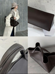 Large Genuine Leather Women's Tote | Versatile Commuter Crossbody Tote | Luxury Designer Bag