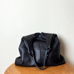 Large Handcrafted Leather Tote Bag Soft Leather Shopping Bag Weekender Bag, Large Handbag, Woman leather tote, Woman shoulder bag, Gift for her