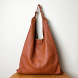 Large Handcrafted Leather Tote Bag Soft Leather Shopping Bag Weekender Bag, Large Handbag, Woman leather tote, Woman shoulder bag, Gift for her
