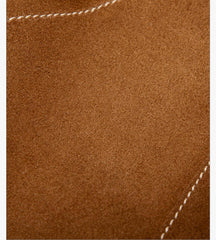 Large Suede Crossbody Purse, Black Suede Slouchy Bag & Crescent Hobo for Women