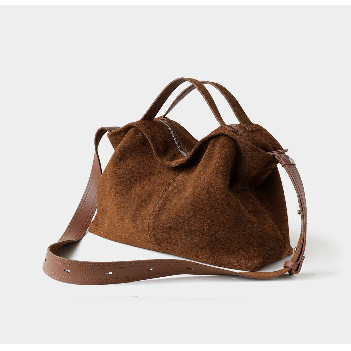 Large Suede Hobo Bag for Women | Slouchy Autumn/Winter Shoulder Bag & Crossbody