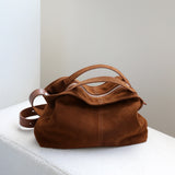 Large Suede Hobo Bag for Women | Slouchy Autumn/Winter Shoulder Bag & Crossbody