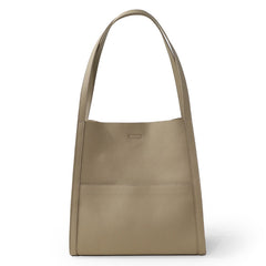 Leather Tote Bag Grain Cowhide Leather Tote Bag, Leather Shoulder Bag, Minimalist Lady Bag, Laptop Bag, Gift For Her, Cloud Oslo