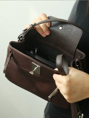 Luxury Black Leather Tote Bag, Handmade Togo and Lambskin Leather Shoulder Bag and Crossbody Square Bag