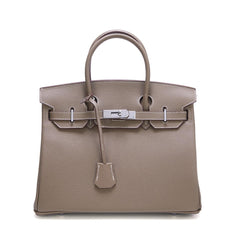 Luxury Classic Genuine Leather Bag Silver Tone, Must-have Leather Designer Bag, Shoulder Bag, Crossbody Bag, Gift For Her