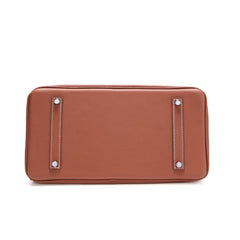 Luxury Classic Genuine Leather Bag Silver Tone, Must-have Leather Designer Bag, Shoulder Bag, Crossbody Bag, Gift For Her
