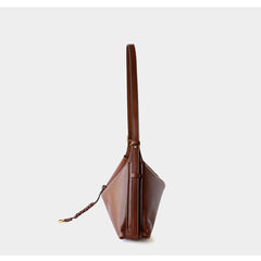 Luxury Cowhide Leather Hobo Bag | Soft Leather Shoulder & Crossbody Purse