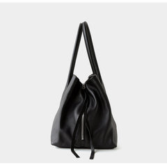 Luxury Cowhide Leather Tote Bag | Handcrafted Large Shoulder Work Satchel