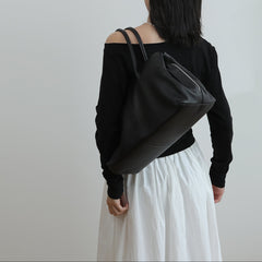 Luxury Cowhide Leather Tote Bag | Handcrafted Large Shoulder Work Satchel
