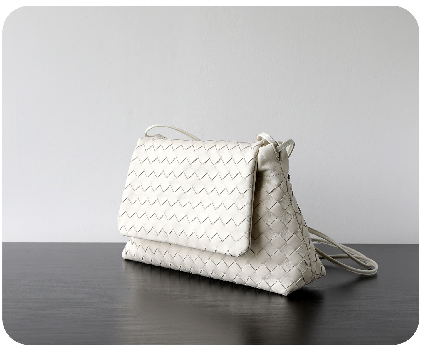 Luxury Handwoven Lambskin Crossbody Bag, Soft Leather Hobo Bag, Designer Craftsmanship Woven Flap Tote for Women