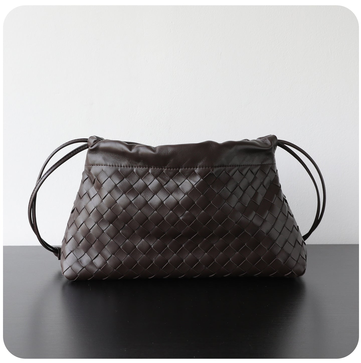 Luxury Handwoven Lambskin Crossbody Bag, Soft Leather Hobo Bag, Designer Craftsmanship Woven Flap Tote for Women