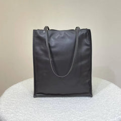 Luxury Leather Tote Bag, Lightweight Minimalist Shopper Bag for Women | Premium Lambskin, Cowhide & Suede Bag | Designer-Inspired Shoulder Bag