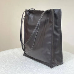 Luxury Leather Tote Bag, Lightweight Minimalist Shopper Bag for Women | Premium Lambskin, Cowhide & Suede Bag | Designer-Inspired Shoulder Bag