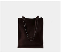 Luxury Leather Tote Bag, Lightweight Minimalist Shopper Bag for Women | Premium Lambskin, Cowhide & Suede Bag | Designer-Inspired Shoulder Bag