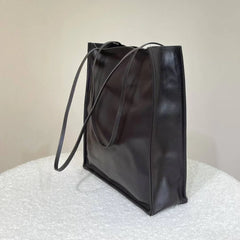 Luxury Leather Tote Bag, Lightweight Minimalist Shopper Bag for Women | Premium Lambskin, Cowhide & Suede Bag | Designer-Inspired Shoulder Bag