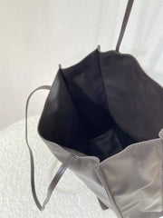 Luxury Leather Tote Bag, Lightweight Minimalist Shopper Bag for Women | Premium Lambskin, Cowhide & Suede Bag | Designer-Inspired Shoulder Bag