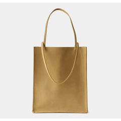 Luxury Leather Tote Bag, Lightweight Minimalist Shopper Bag for Women | Premium Lambskin, Cowhide & Suede Bag | Designer-Inspired Shoulder Bag