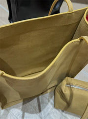 Luxury Leather Tote Bag, Lightweight Minimalist Shopper Bag for Women | Premium Lambskin, Cowhide & Suede Bag | Designer-Inspired Shoulder Bag