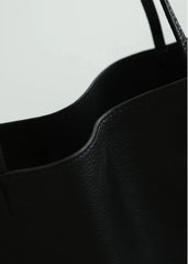Luxury Leather Tote Bag, Lightweight Minimalist Shopper Bag for Women | Premium Lambskin, Cowhide & Suede Bag | Designer-Inspired Shoulder Bag