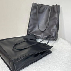 Luxury Leather Tote Bag, Lightweight Minimalist Shopper Bag for Women | Premium Lambskin, Cowhide & Suede Bag | Designer-Inspired Shoulder Bag