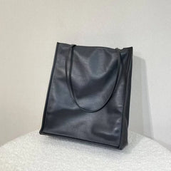 Luxury Leather Tote Bag, Lightweight Minimalist Shopper Bag for Women | Premium Lambskin, Cowhide & Suede Bag | Designer-Inspired Shoulder Bag