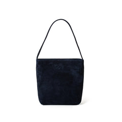 Luxury Suede Leather Shoulder Bucket Bag | Soft Sheepskin Suede Crossbody Purse
