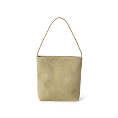 Luxury Suede Leather Shoulder Bucket Bag | Soft Sheepskin Suede Crossbody Purse