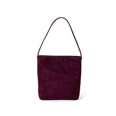 Luxury Suede Leather Shoulder Bucket Bag | Soft Sheepskin Suede Crossbody Purse