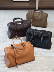 Luxury Taurillon Clemence Boston Commuter Tote Bag, Large Calf Leather Leather Handbag & Shoulder Bag for Women