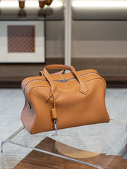 Luxury Taurillon Clemence Boston Commuter Tote Bag, Large Calf Leather Leather Handbag & Shoulder Bag for Women