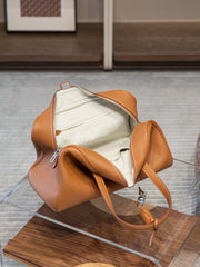 Luxury Taurillon Clemence Boston Commuter Tote Bag, Large Calf Leather Leather Handbag & Shoulder Bag for Women