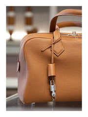 Luxury Taurillon Clemence Boston Commuter Tote Bag, Large Calf Leather Leather Handbag & Shoulder Bag for Women