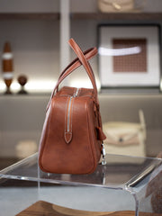 Luxury Taurillon Clemence Boston Commuter Tote Bag, Large Calf Leather Leather Handbag & Shoulder Bag for Women