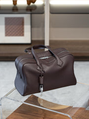 Luxury Taurillon Clemence Boston Commuter Tote Bag, Large Calf Leather Leather Handbag & Shoulder Bag for Women