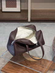 Luxury Taurillon Clemence Boston Commuter Tote Bag, Large Calf Leather Leather Handbag & Shoulder Bag for Women