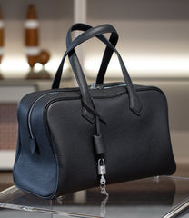 Luxury Taurillon Clemence Boston Commuter Tote Bag, Large Calf Leather Leather Handbag & Shoulder Bag for Women