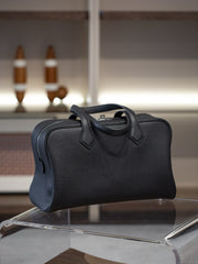 Luxury Taurillon Clemence Boston Commuter Tote Bag, Large Calf Leather Leather Handbag & Shoulder Bag for Women