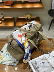 Luxury Taurillon Clemence Boston Commuter Tote Bag, Large Calf Leather Leather Handbag & Shoulder Bag for Women